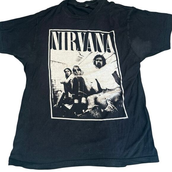 Nirvana Other - Nirvana Kurt‎ Cobain T Shirt Mens Size Small Photo Y2K Concert Grunge Band